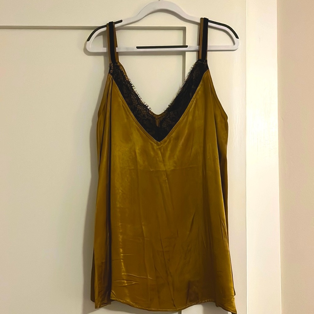 Zara lace trimmed, silky camisole